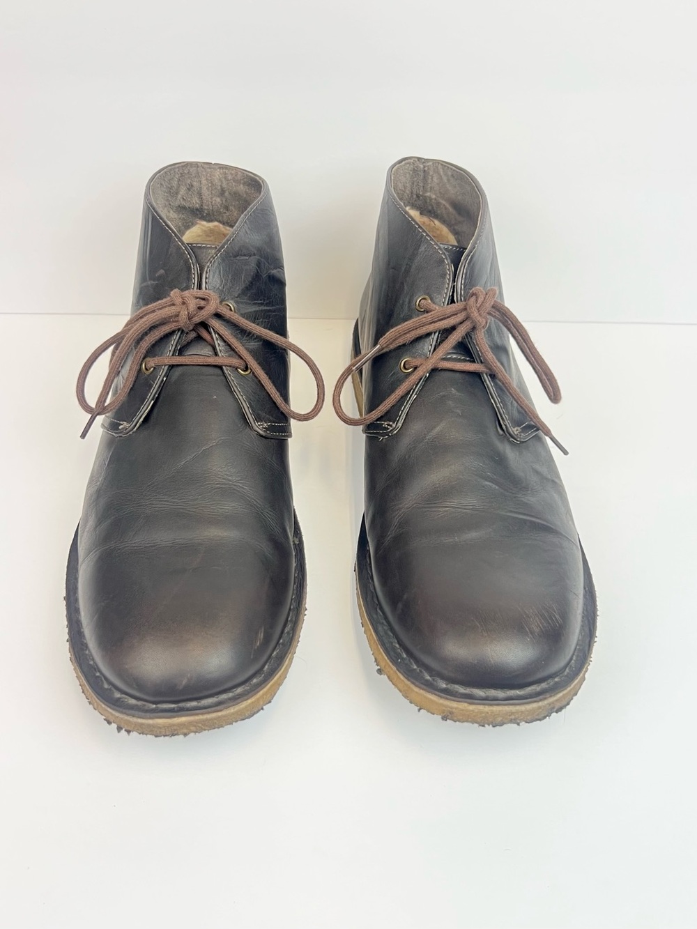 UGG Leighton Chukka Boots Shoes Mens Size 15 Dark Brown Leather 3275
